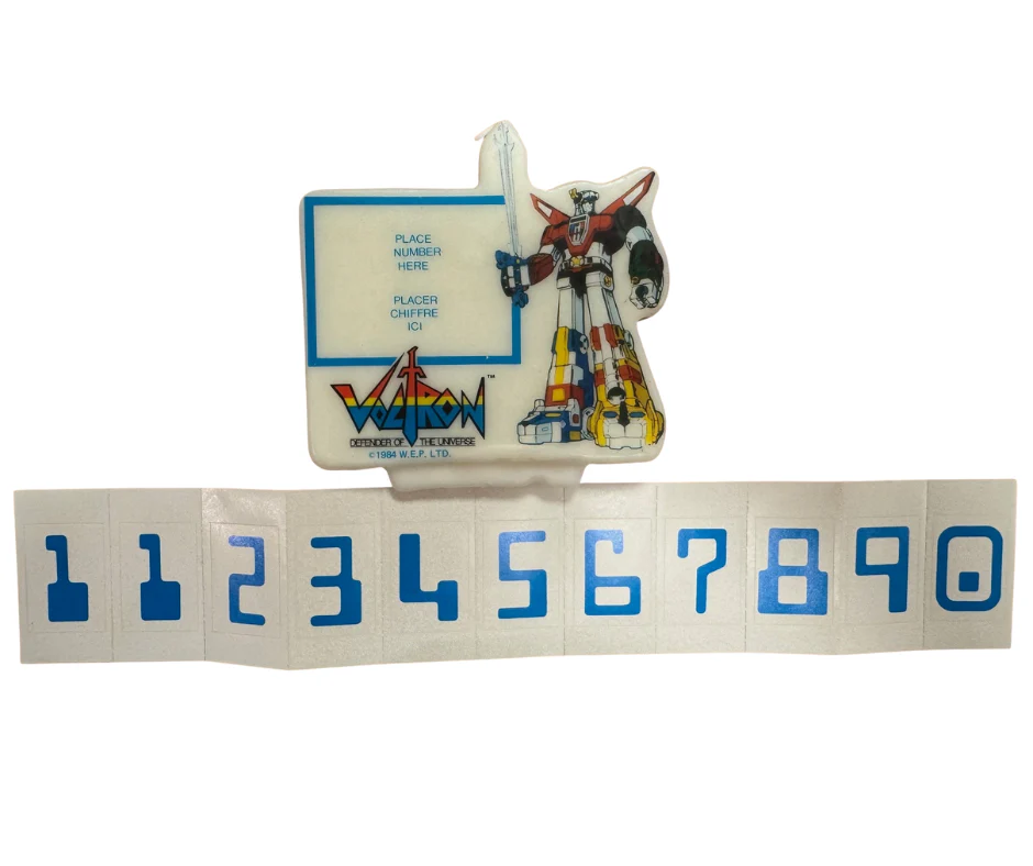 Voltron Retro Birthday Candle - Image 2