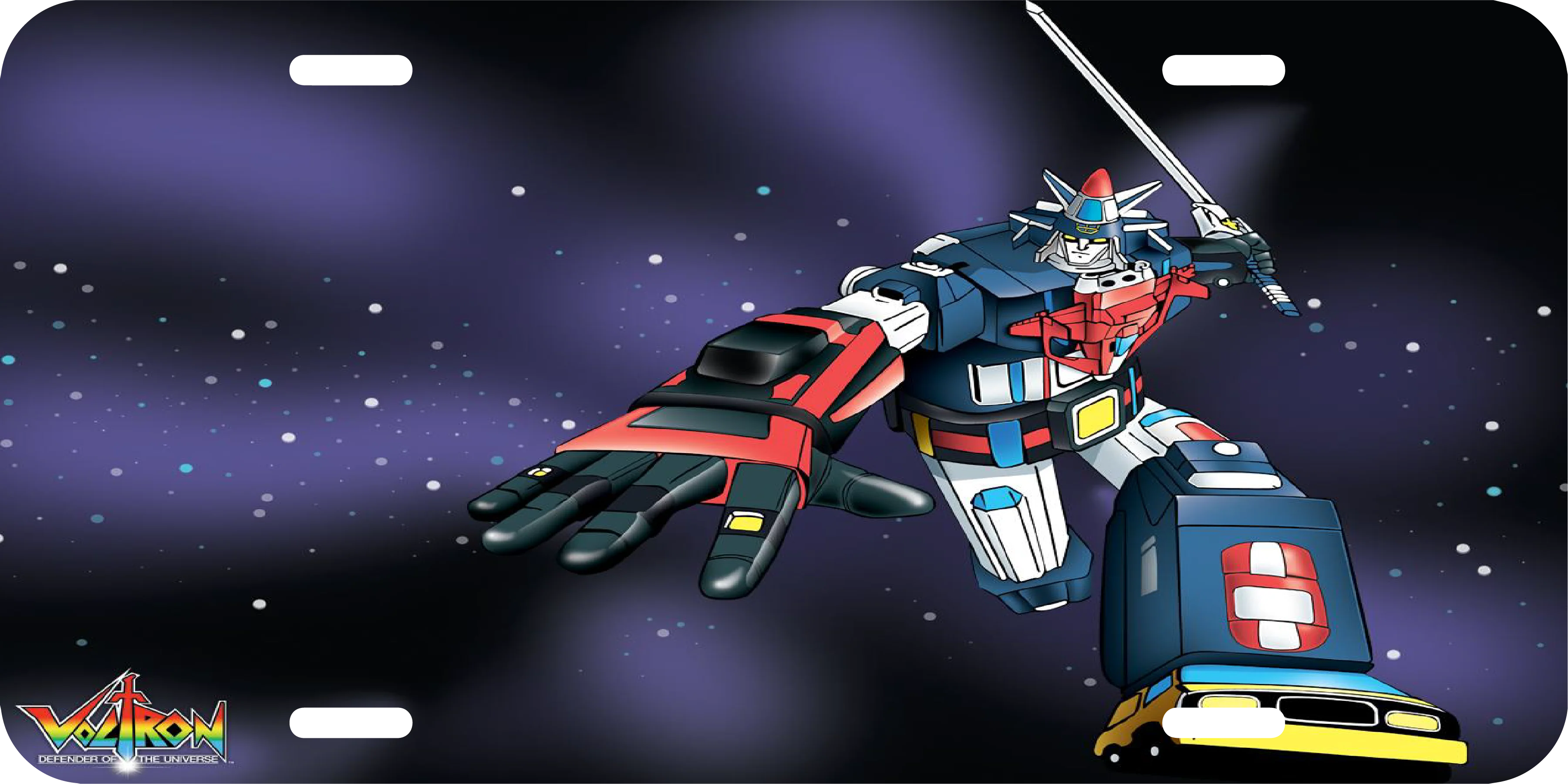Vehicle Voltron License Plate