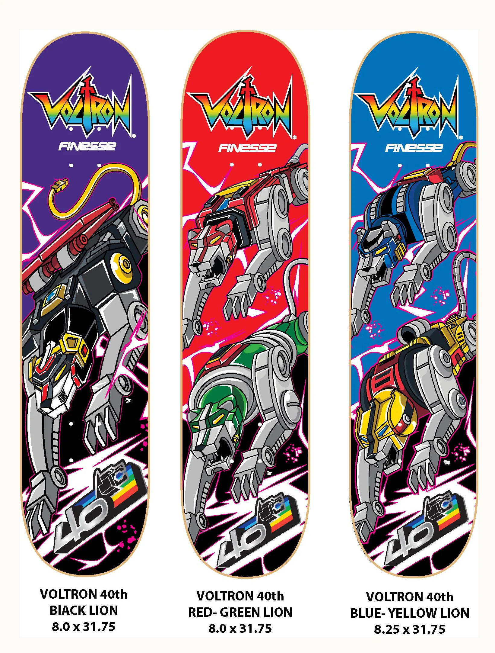 Voltron 40th Red & Green Lion Board BRAND NEW - Image 2