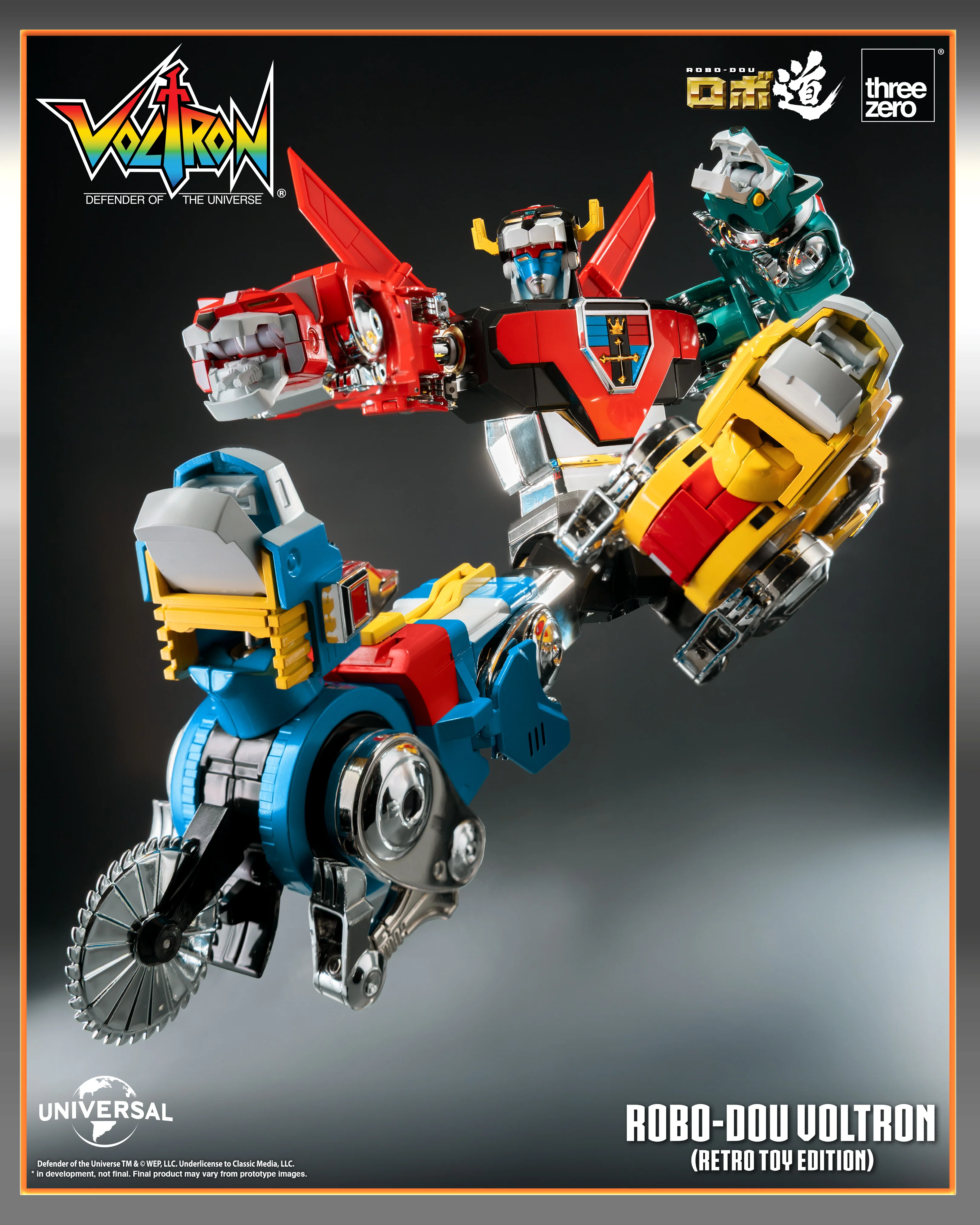 Voltron: Defender of the Universe ROBO-DOU RETRO Now Shipping!