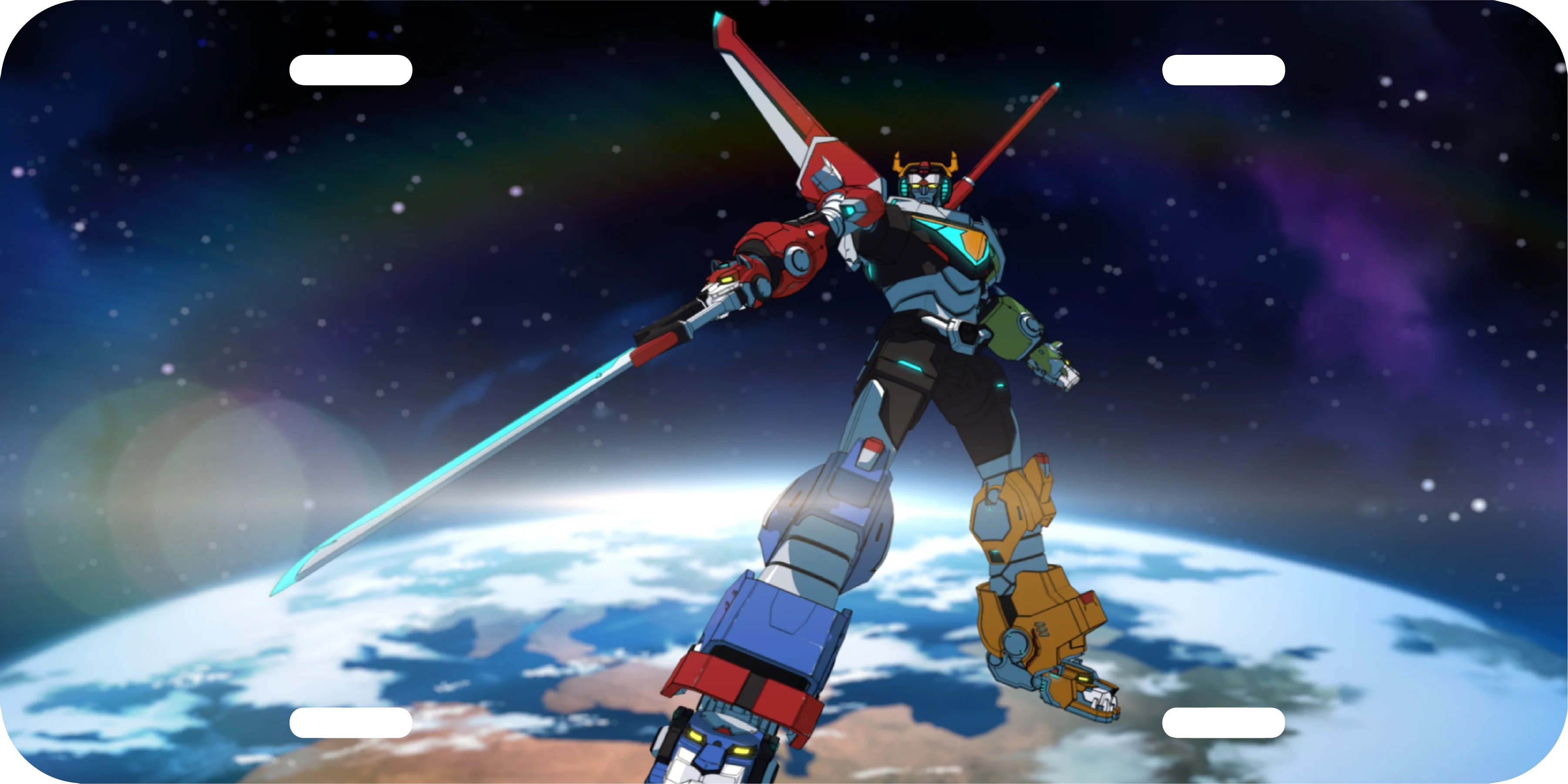 Voltron Legendary Defender License Plate