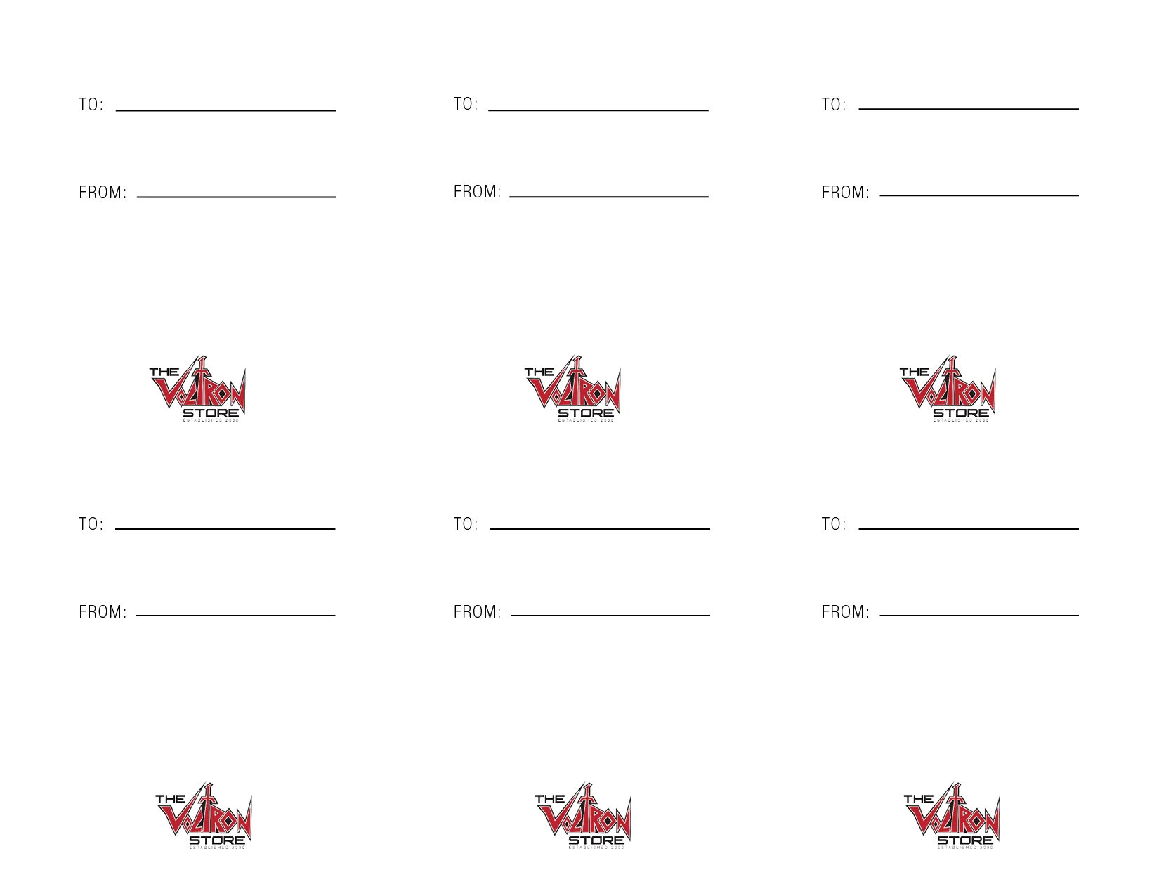 Voltron Store Valentine's Day Card Set - Image 2