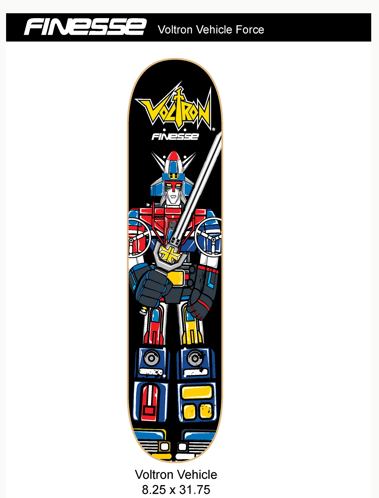 Voltron Vehicle Robot Skateboard - Image 2